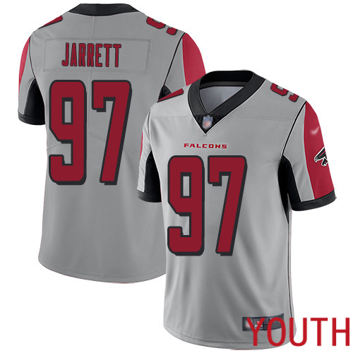 Atlanta Falcons Limited Silver Youth Grady Jarrett Jersey NFL Football #97 Inverted Legend